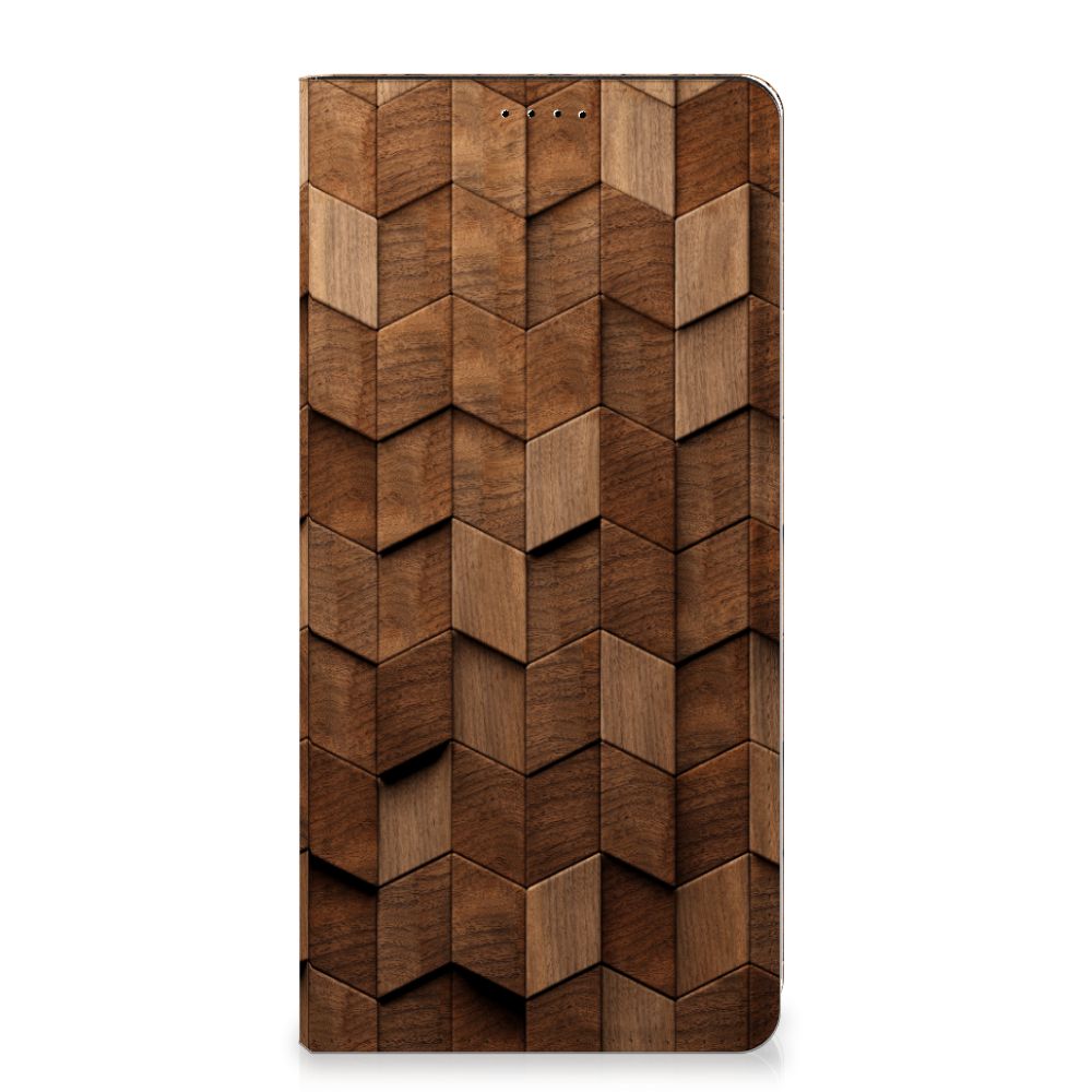 Book Wallet Case voor Samsung Galaxy A15 Wooden Cubes