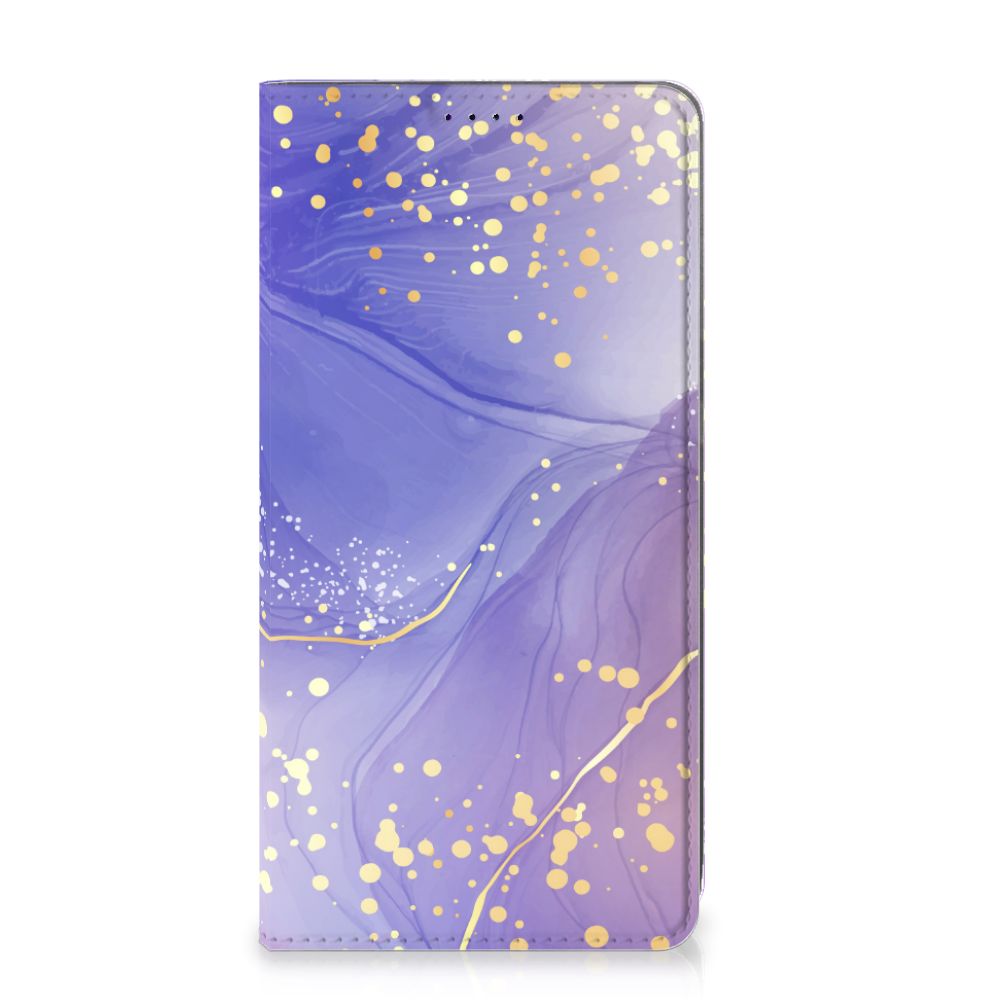 Bookcase voor Samsung Galaxy A50 Watercolor Paars