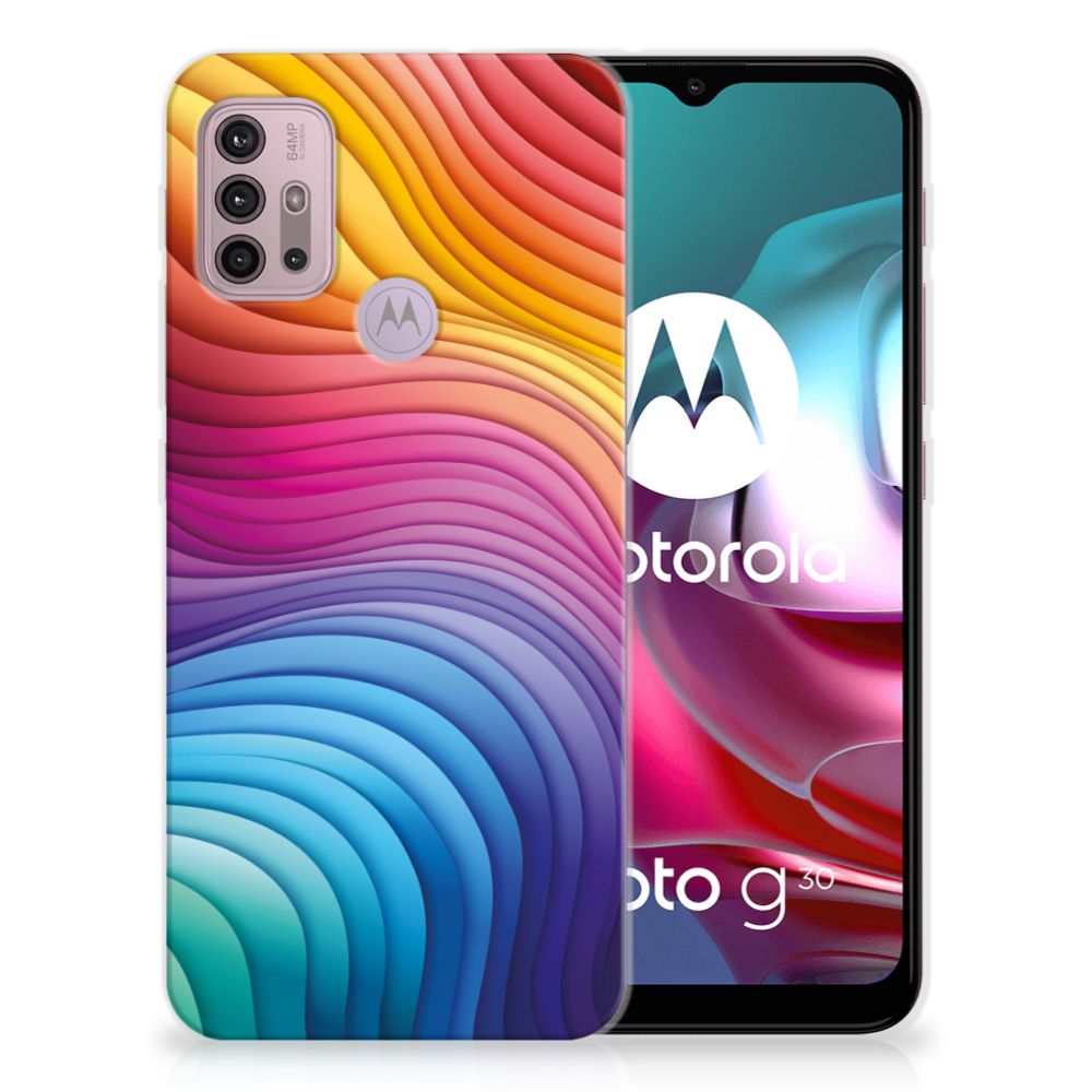 TPU Hoesje voor Motorola Moto G30 | G10 Regenboog