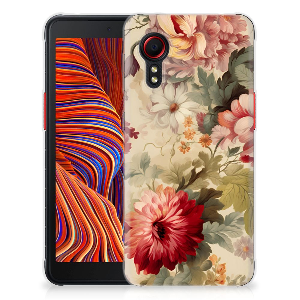 TPU Case voor Samsung Galaxy Xcover 5 Bloemen
