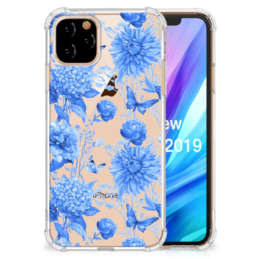 Case voor Apple iPhone 11 Pro Flowers Blue