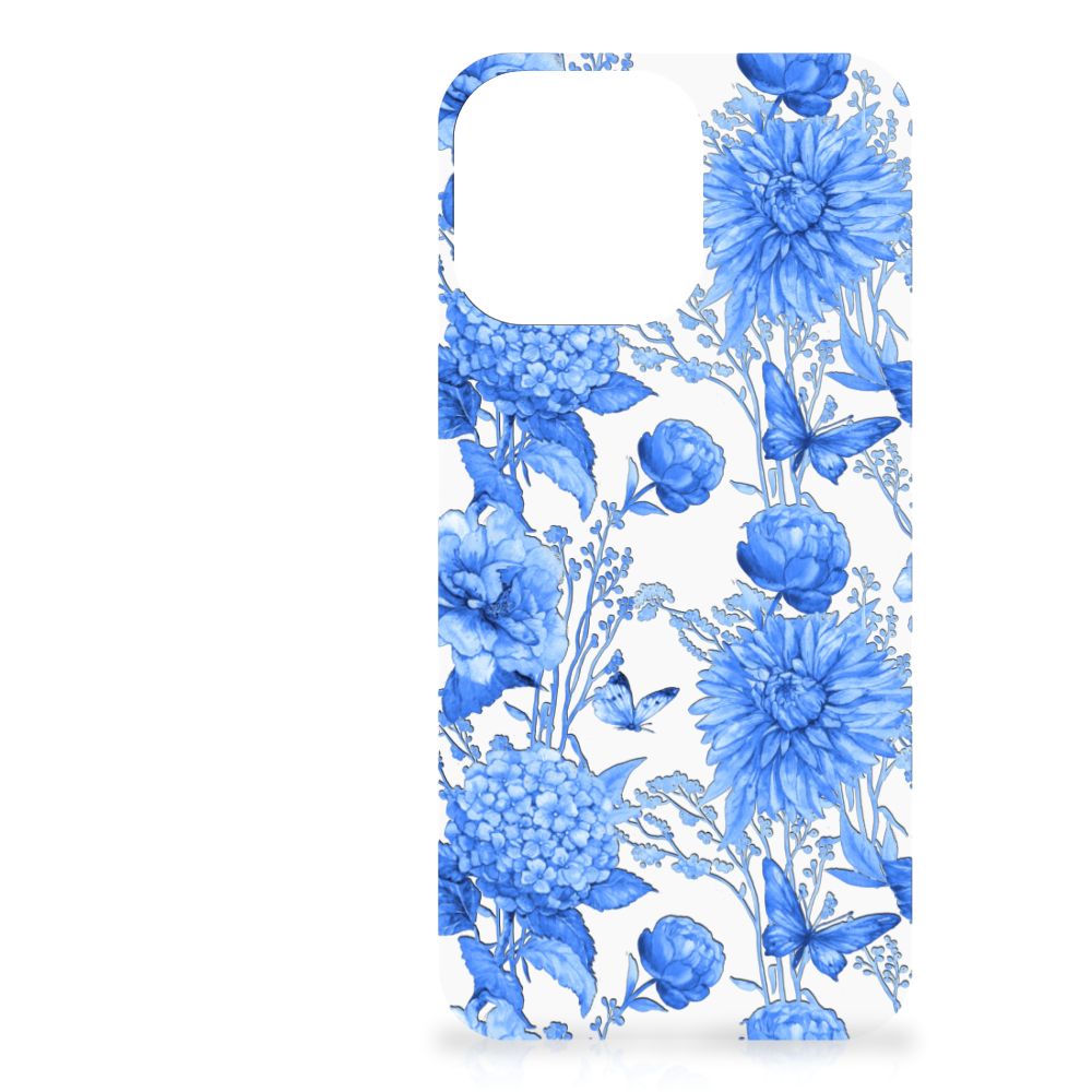 Case voor Apple iPhone 14 Pro Max Flowers Blue