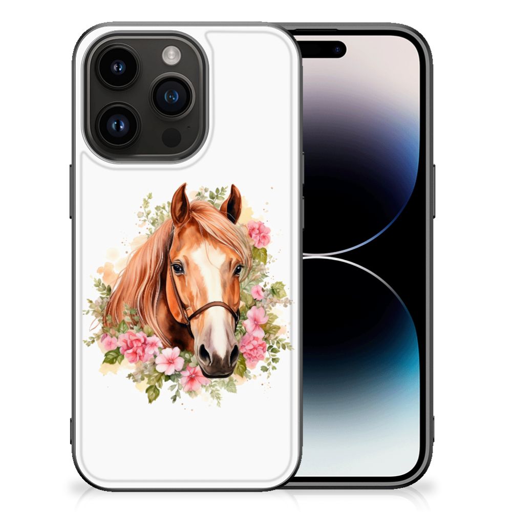 Dierenprint Telefoonhoesje voor iPhone 15 Pro Paard