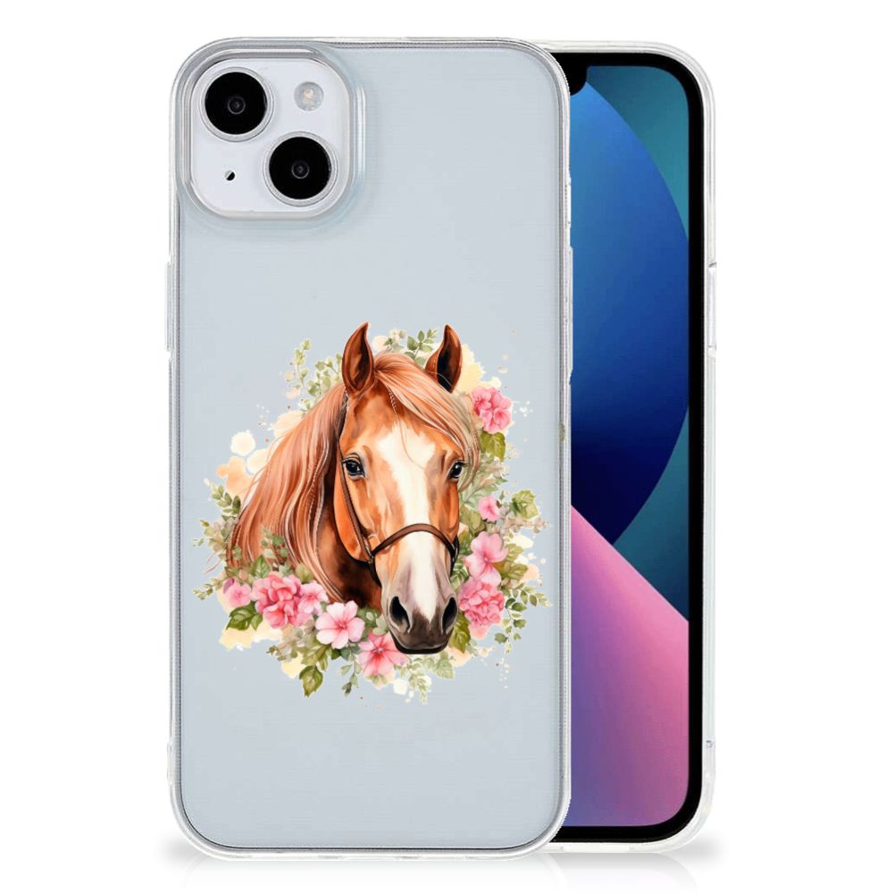 TPU Hoesje voor iPhone 15 Plus Paard