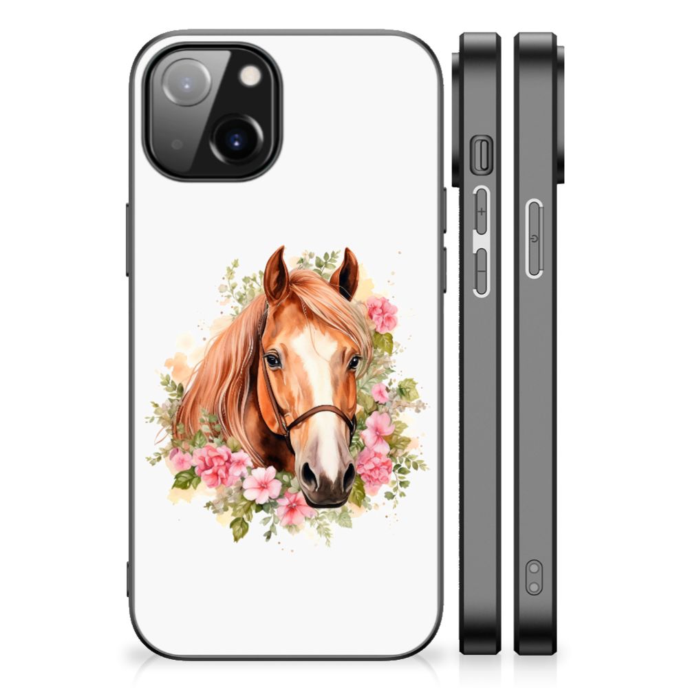 Dierenprint Telefoonhoesje voor Apple iPhone 14 Paard