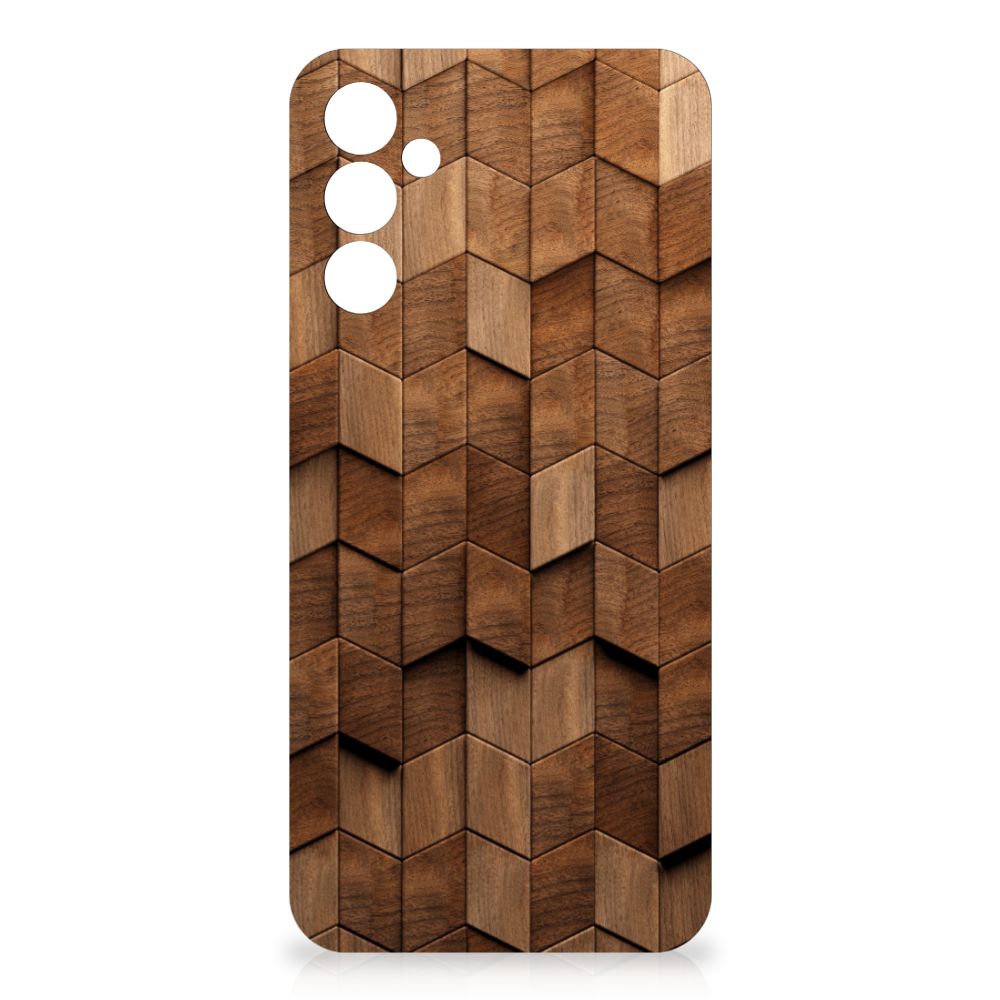 Bumper Hoesje voor Samsung Galaxy A14 5G Wooden Cubes