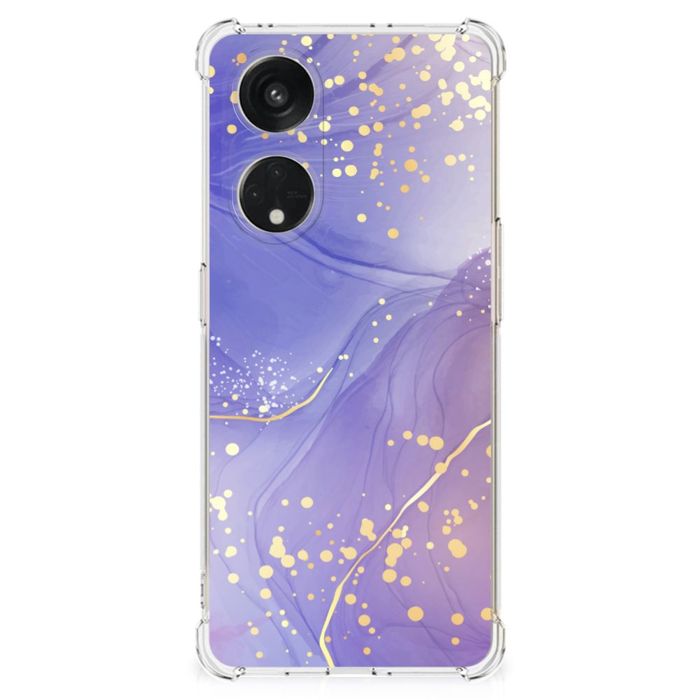 Back Cover voor OPPO A98 Watercolor Paars