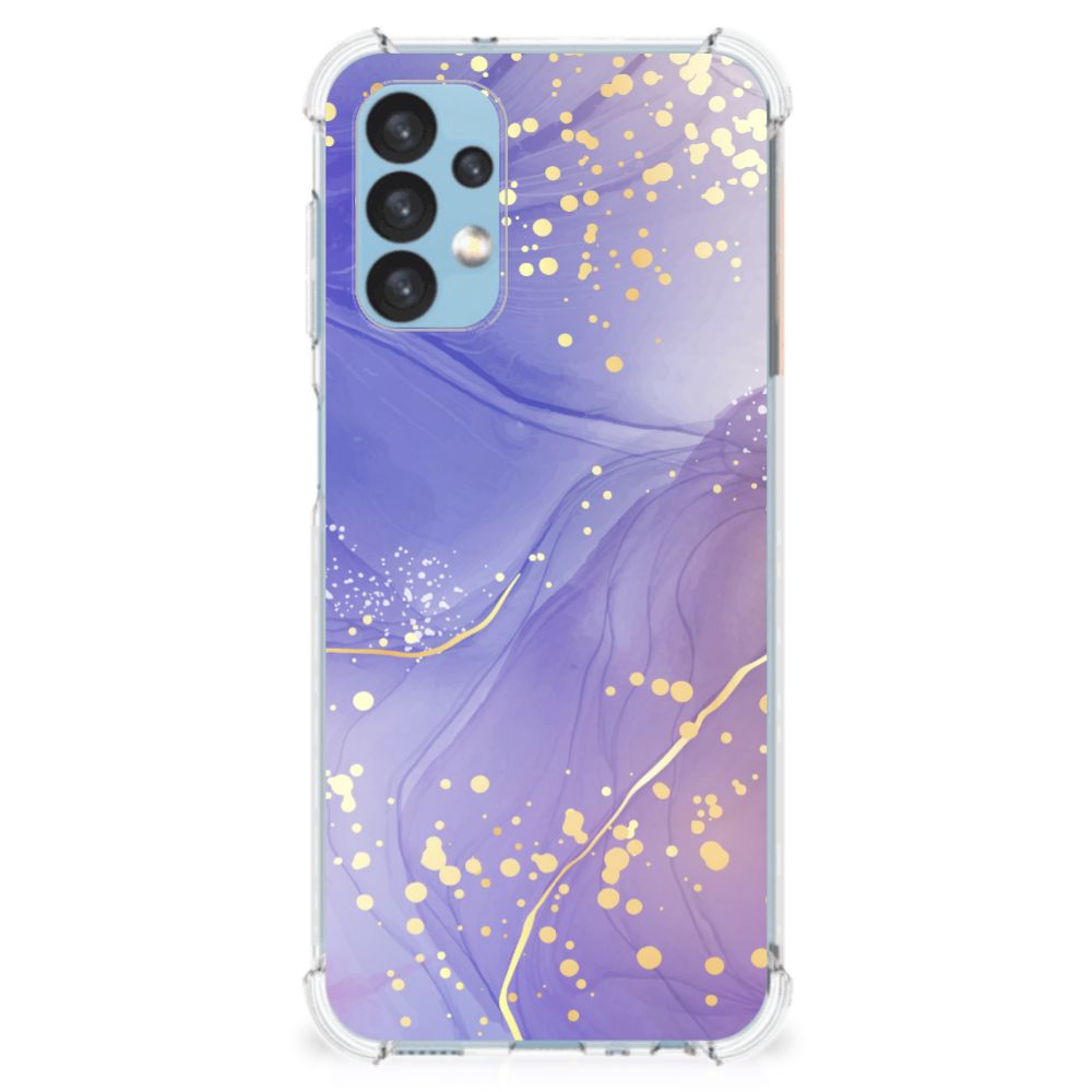 Back Cover voor Samsung Galaxy A13 (4G) Watercolor Paars