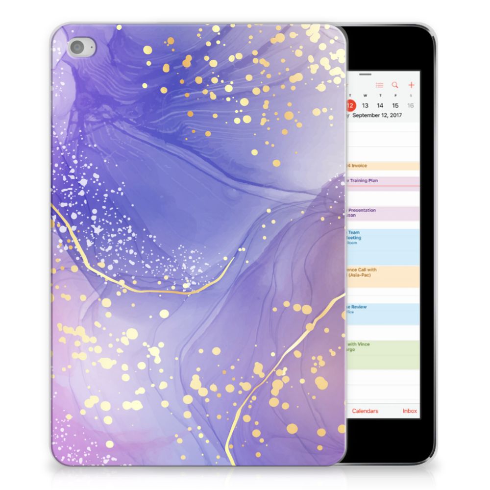 Tablethoes voor Apple iPad Mini 4 | Mini 5 (2019) Watercolor Paars