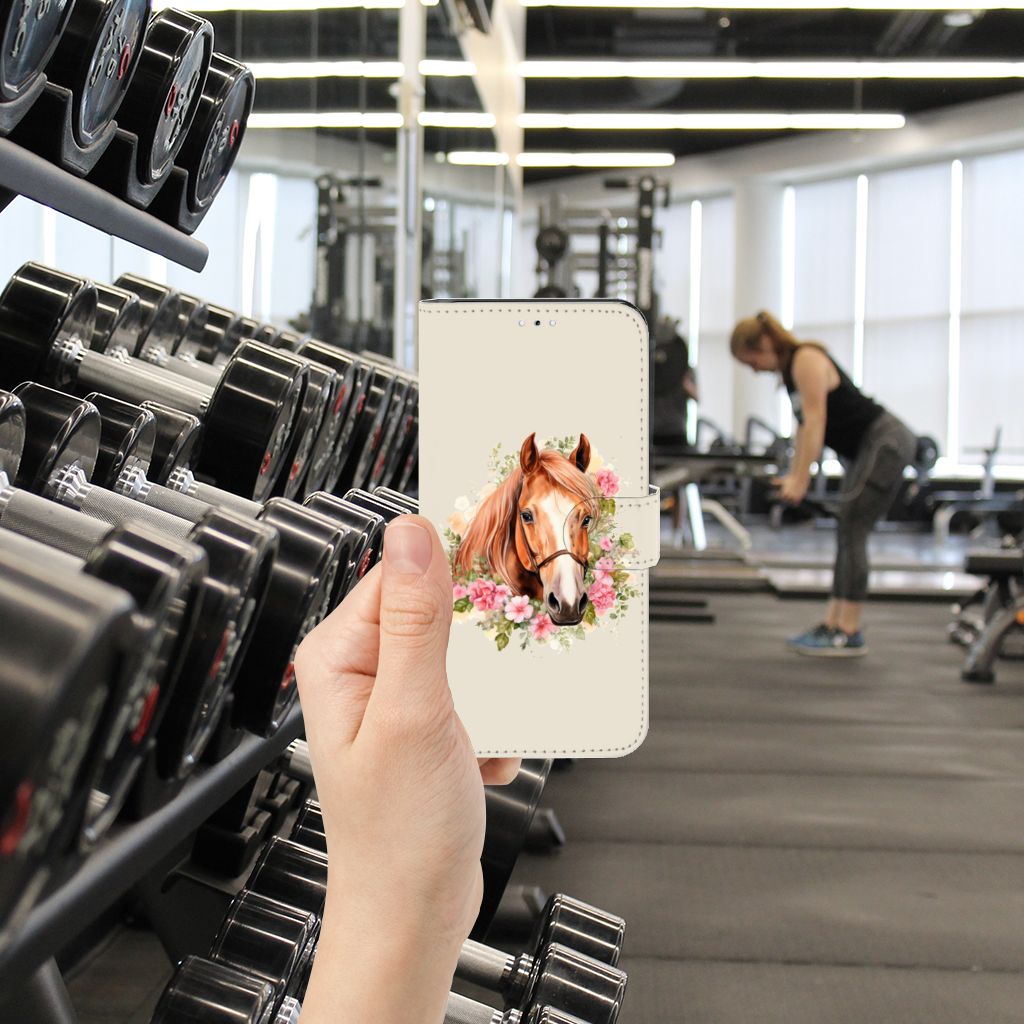Telefoonhoesje met Pasjes voor Samsung Galaxy A54 5G Paard