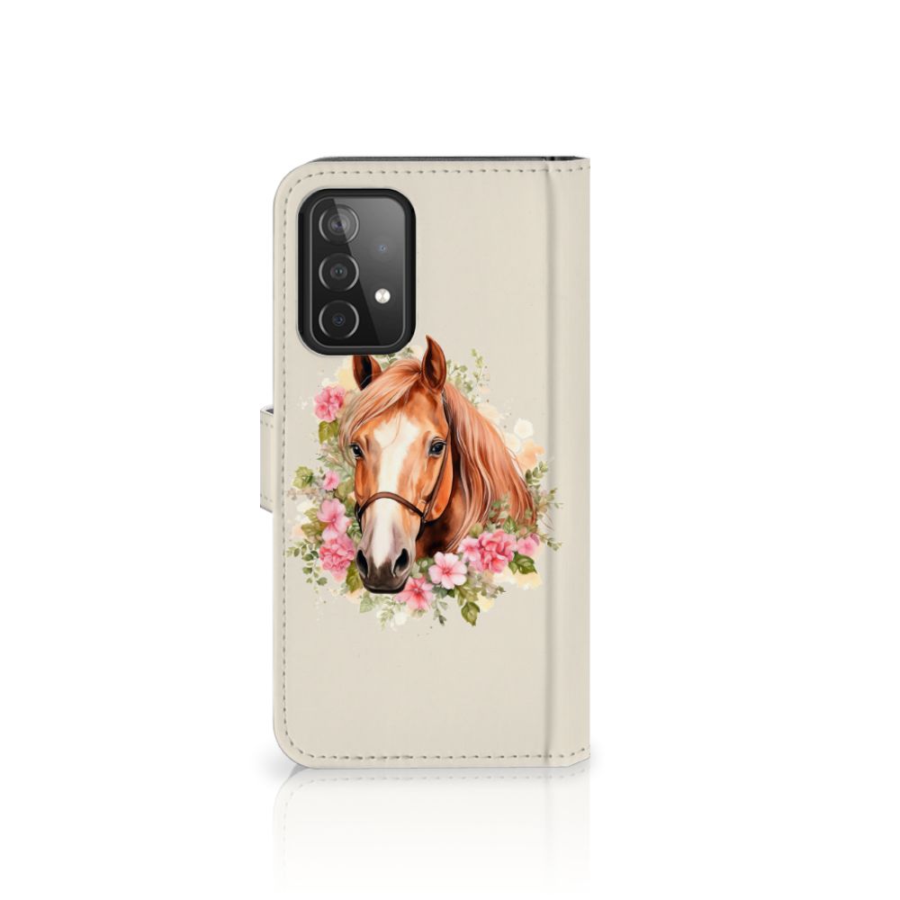 Telefoonhoesje met Pasjes voor Samsung Galaxy A52 Paard